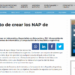 Es el momento de crear los NAP de Informática