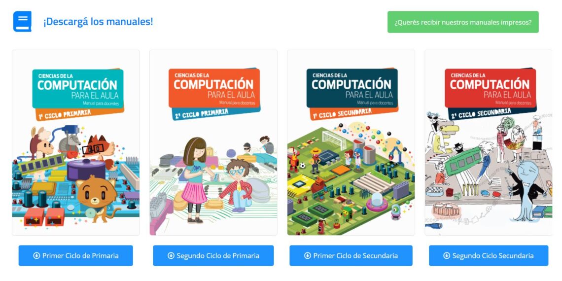 Manuales para enseñar Computación con #LaInformáticaComoMateria