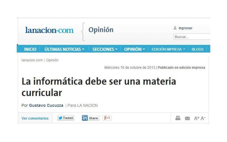 La informática debe ser una materia curricular (8 años después)