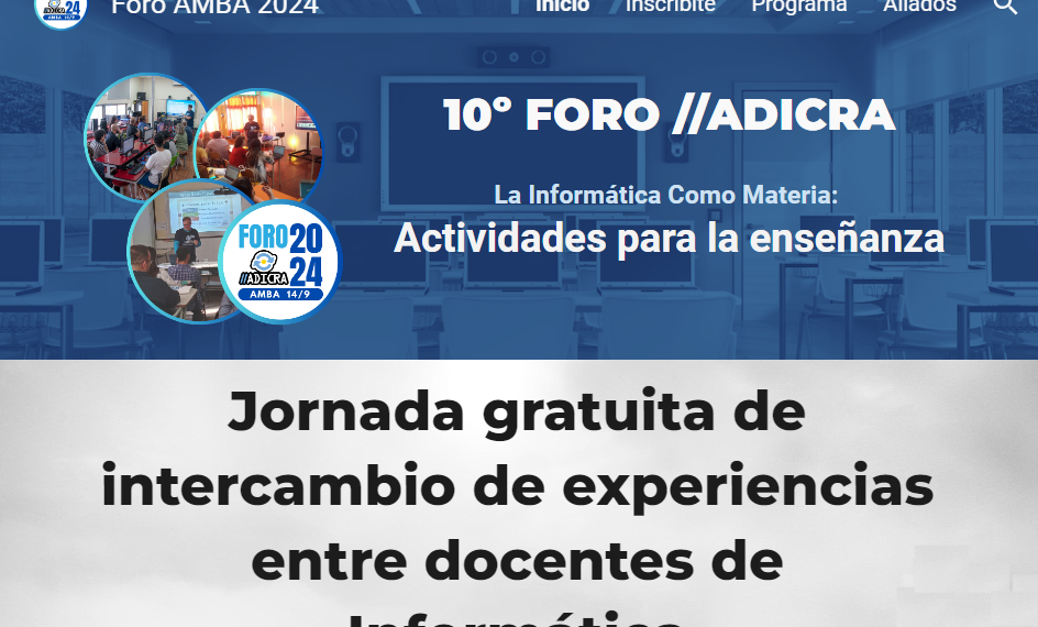 Se viene el 10º Foro //ADICRA