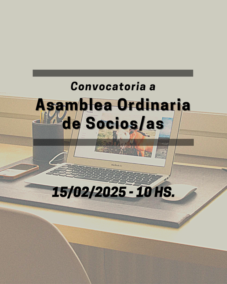 Convocatoria a Asamblea Gral. Ordinaria de Asociados – 15 de febrero de 2025 – 10:00 hs.