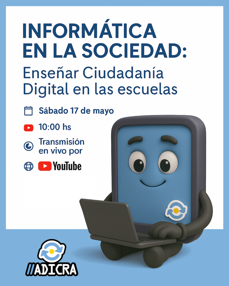 Invitación: Charla abierta | Informática en la sociedad: Enseñar Ciudadanía Digital en las escuelas